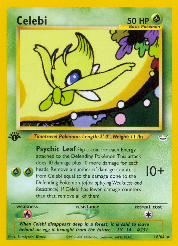 Celebi (16/64) [Neo Revelation 1st Edition] | Gear Gaming Fayetteville