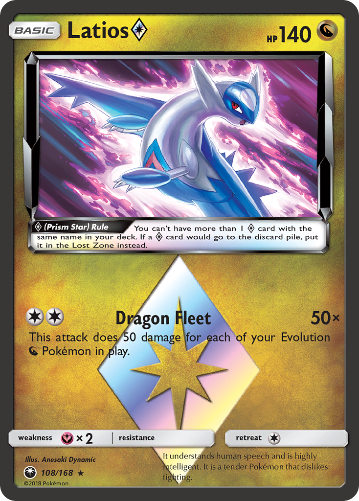 Latios (108/168) (Prism Star) [Sun & Moon: Celestial Storm] | Gear Gaming Fayetteville