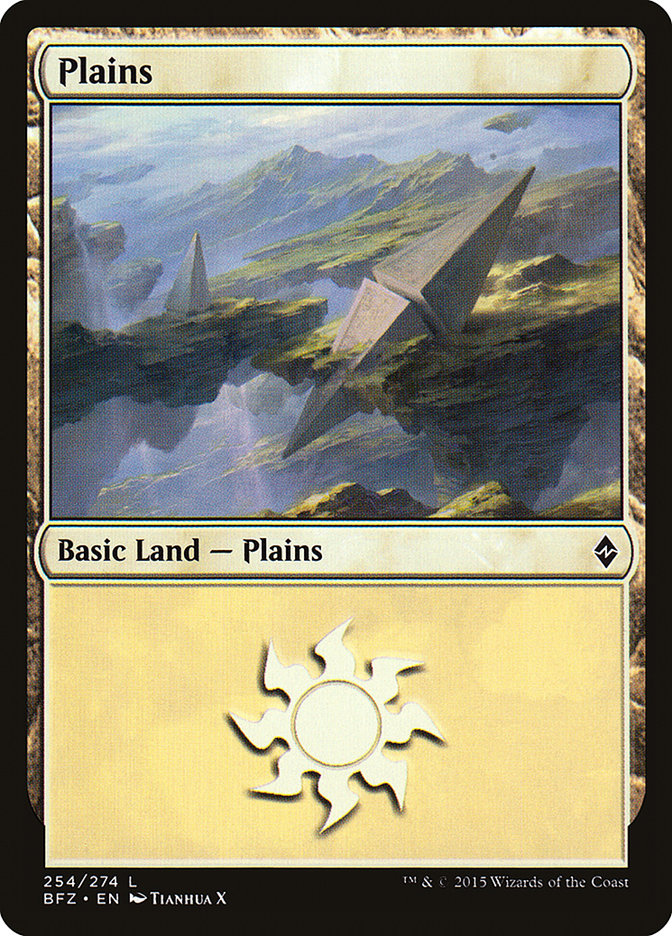 Plains (254) [Battle for Zendikar] | Gear Gaming Fayetteville
