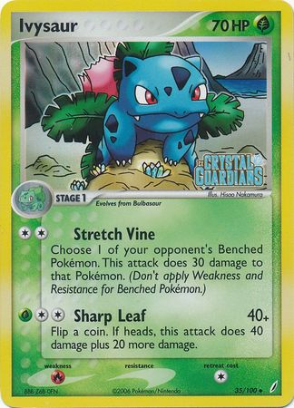 Ivysaur (35/100) (Stamped) [EX: Crystal Guardians] | Gear Gaming Fayetteville