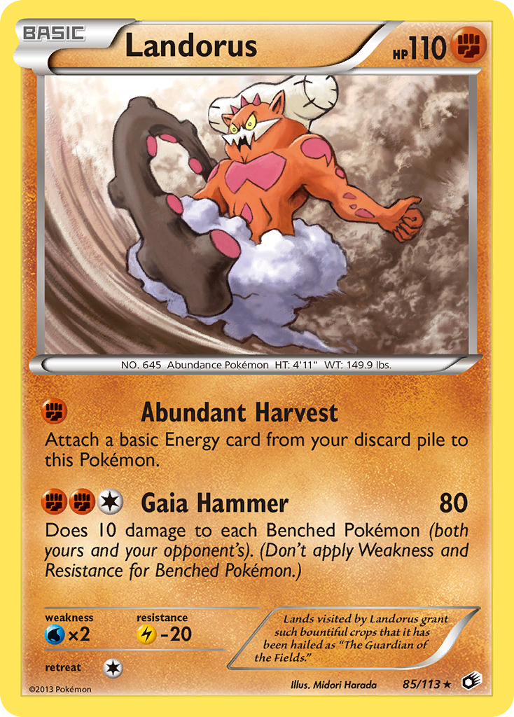 Landorus (85/113) [Black & White: Legendary Treasures] | Gear Gaming Fayetteville