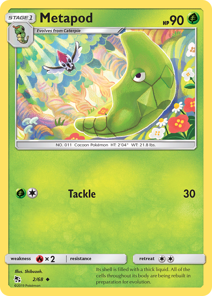 Metapod (2/68) [Sun & Moon: Hidden Fates] | Gear Gaming Fayetteville