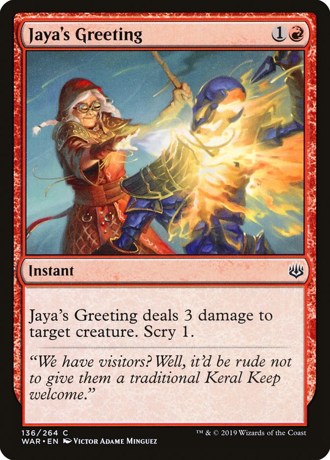 Jaya's Greeting [War of the Spark] | Gear Gaming Fayetteville