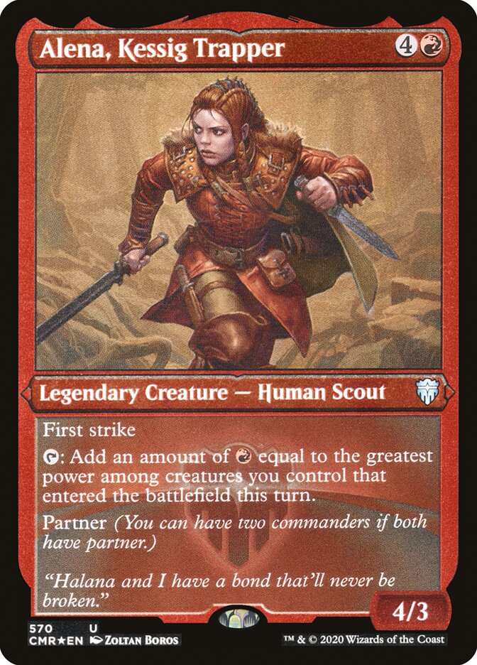 Alena, Kessig Trapper (Foil Etched) [Commander Legends] | Gear Gaming Fayetteville