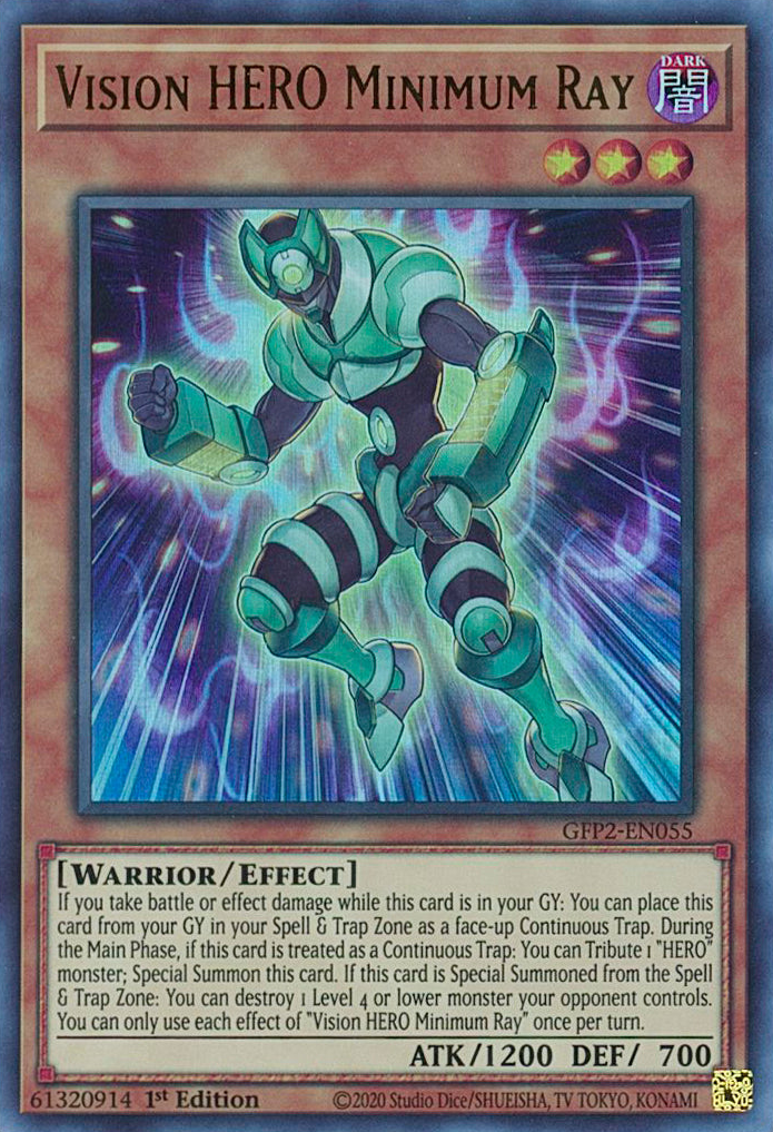 Vision HERO Minimum Ray [GFP2-EN055] Ultra Rare | Gear Gaming Fayetteville