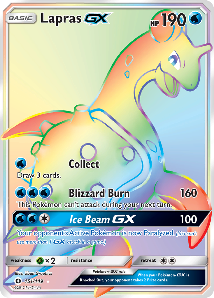 Lapras GX (151/149) [Sun & Moon: Base Set] | Gear Gaming Fayetteville