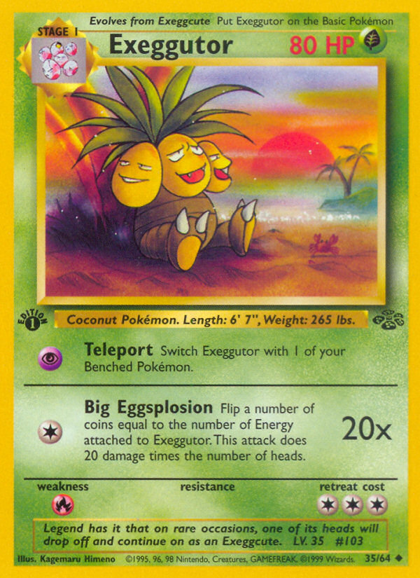 Exeggutor (35/64) [Jungle 1st Edition] | Gear Gaming Fayetteville