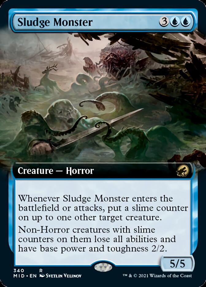 Sludge Monster (Extended Art) [Innistrad: Midnight Hunt] | Gear Gaming Fayetteville