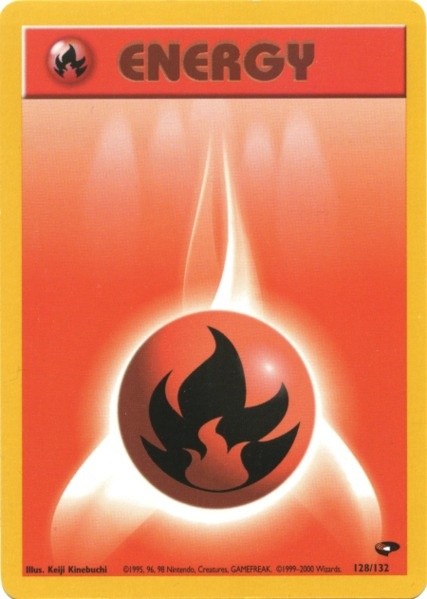 Fire Energy (128/132) [Gym Challenge Unlimited] | Gear Gaming Fayetteville