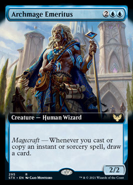 Archmage Emeritus (Extended Art) [Strixhaven: School of Mages] | Gear Gaming Fayetteville