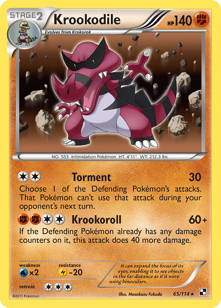 Krookodile (65/114) [Black & White: Base Set] | Gear Gaming Fayetteville