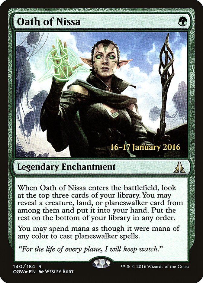 Oath of Nissa [Oath of the Gatewatch Prerelease Promos] | Gear Gaming Fayetteville