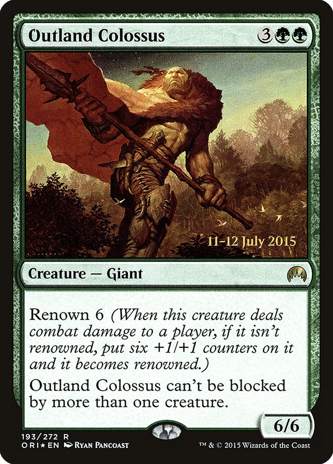 Outland Colossus [Magic Origins Prerelease Promos] | Gear Gaming Fayetteville