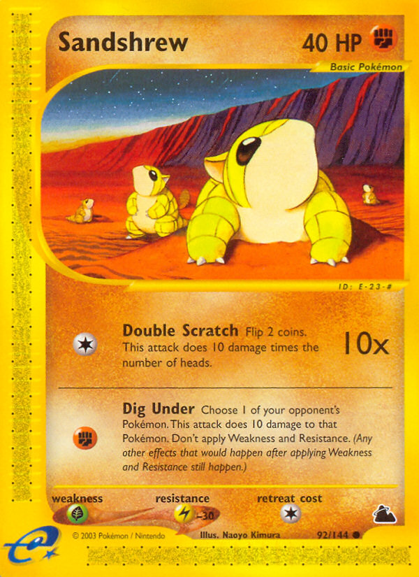 Sandshrew (92/144) [Skyridge] | Gear Gaming Fayetteville