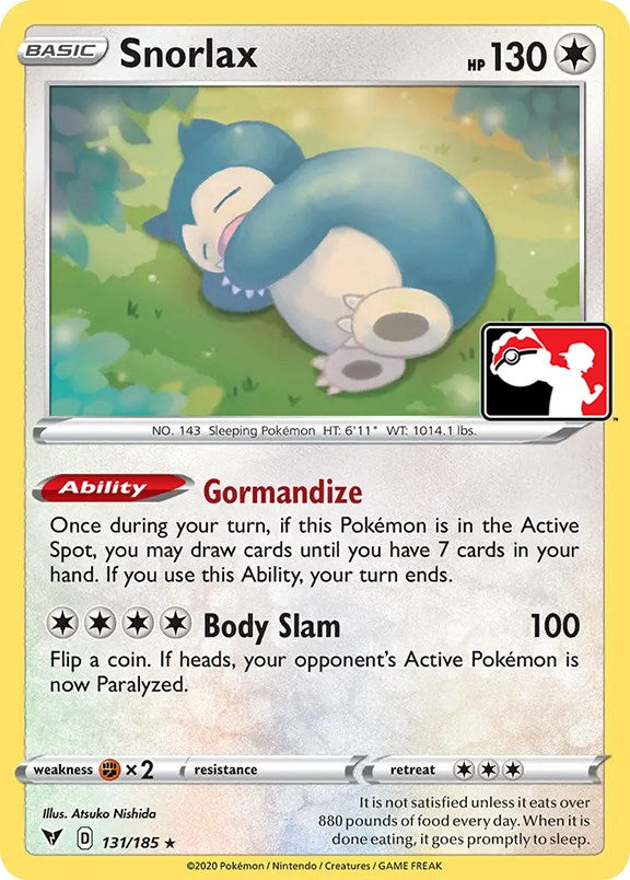 Snorlax (131/185) [Prize Pack Series One] | Gear Gaming Fayetteville