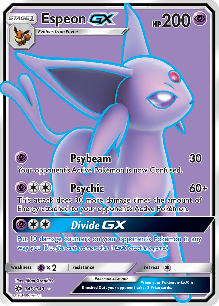 Espeon GX (140/149) [Sun & Moon: Base Set] | Gear Gaming Fayetteville