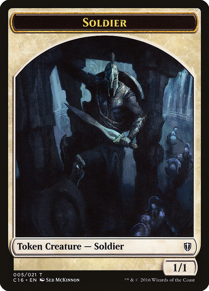 Soldier // Squid Double-Sided Token [Commander 2016 Tokens] | Gear Gaming Fayetteville