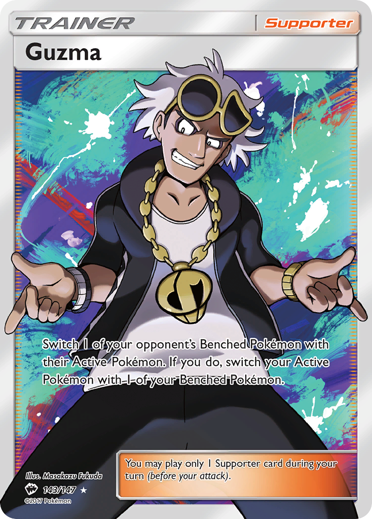 Guzma (143/147) [Sun & Moon: Burning Shadows] | Gear Gaming Fayetteville