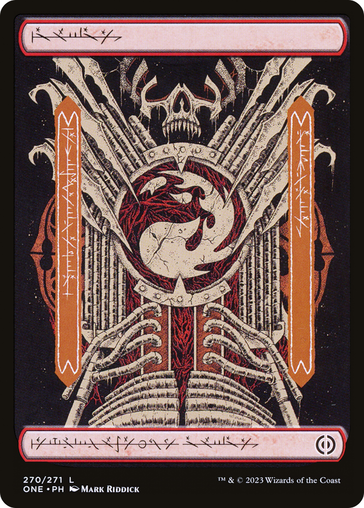 Mountain (270) (Phyrexian) [Phyrexia: All Will Be One] | Gear Gaming Fayetteville
