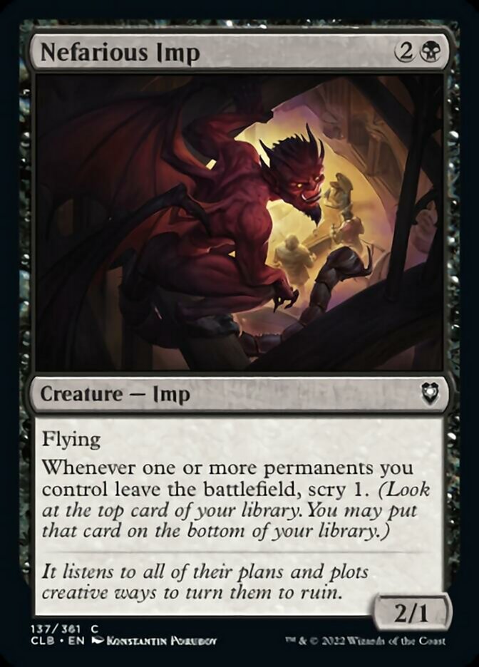 Nefarious Imp [Commander Legends: Battle for Baldur's Gate] | Gear Gaming Fayetteville