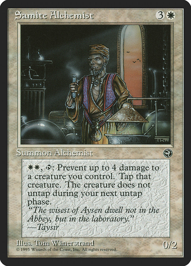 Samite Alchemist (Taysir Flavor Text) [Homelands] | Gear Gaming Fayetteville