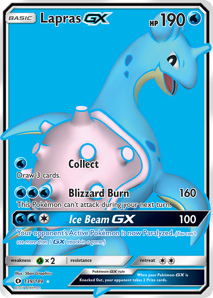 Lapras GX (139/149) [Sun & Moon: Base Set] | Gear Gaming Fayetteville