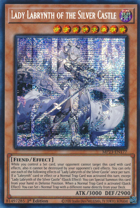 Lady Labrynth of the Silver Castle [MP23-EN177] Prismatic Secret Rare | Gear Gaming Fayetteville