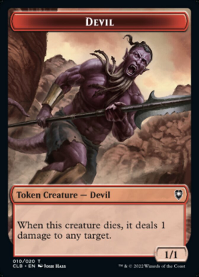 Devil Token [Commander Legends: Battle for Baldur's Gate Tokens] | Gear Gaming Fayetteville