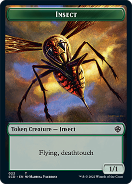 Insect // Soldier Double-Sided Token [Starter Commander Decks] | Gear Gaming Fayetteville