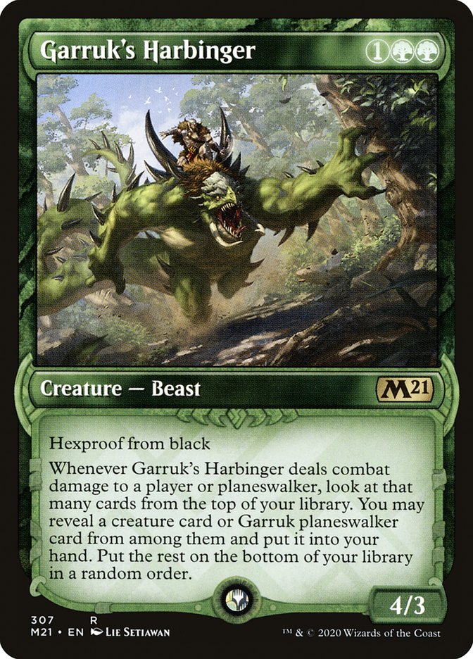 Garruk's Harbinger (Showcase) [Core Set 2021] | Gear Gaming Fayetteville