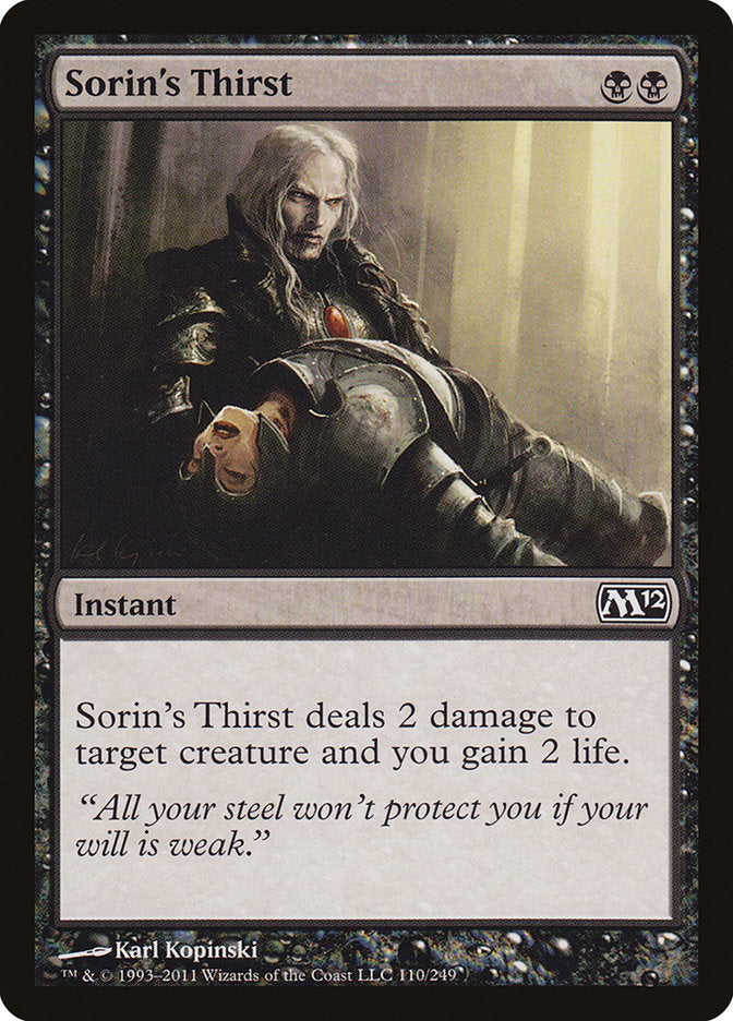 Sorin's Thirst [Magic 2012] | Gear Gaming Fayetteville