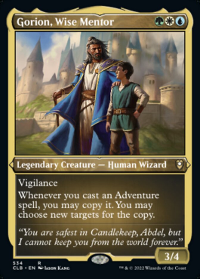 Gorion, Wise Mentor (Foil Etched) [Commander Legends: Battle for Baldur's Gate] | Gear Gaming Fayetteville