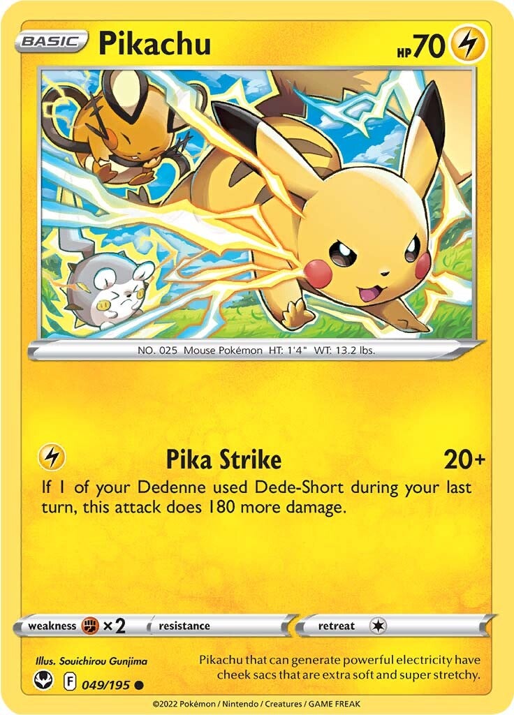 Pikachu (049/195) [Sword & Shield: Silver Tempest] | Gear Gaming Fayetteville