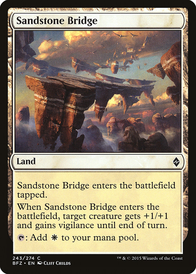 Sandstone Bridge [Battle for Zendikar] | Gear Gaming Fayetteville