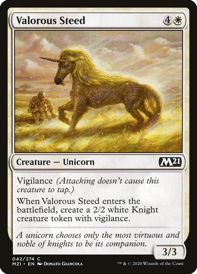 Valorous Steed [Core Set 2021] | Gear Gaming Fayetteville