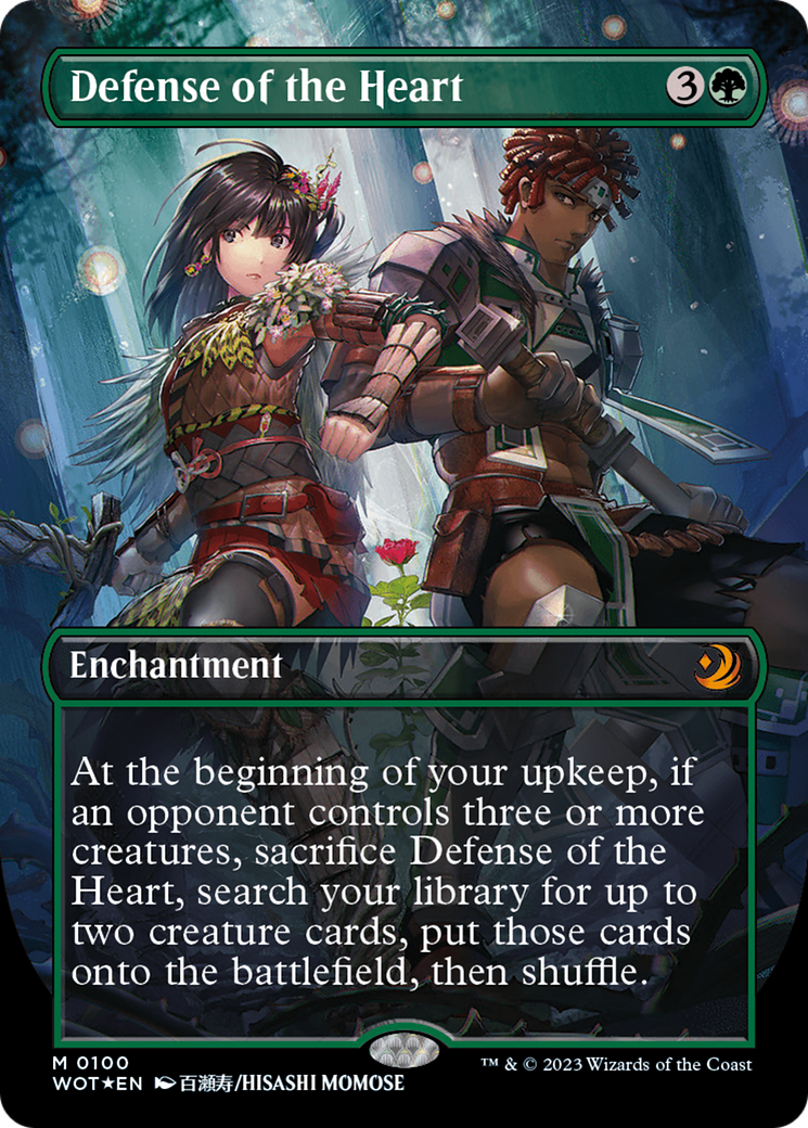 Defense of the Heart (Anime Borderless) (Confetti Foil) [Wilds of Eldraine: Enchanting Tales] | Gear Gaming Fayetteville