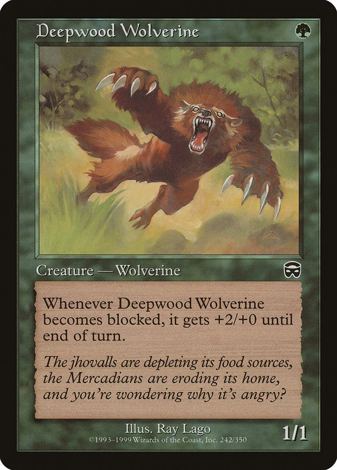 Deepwood Wolverine [Mercadian Masques] | Gear Gaming Fayetteville