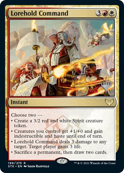 Lorehold Command (Promo Pack) [Strixhaven: School of Mages Promos] | Gear Gaming Fayetteville