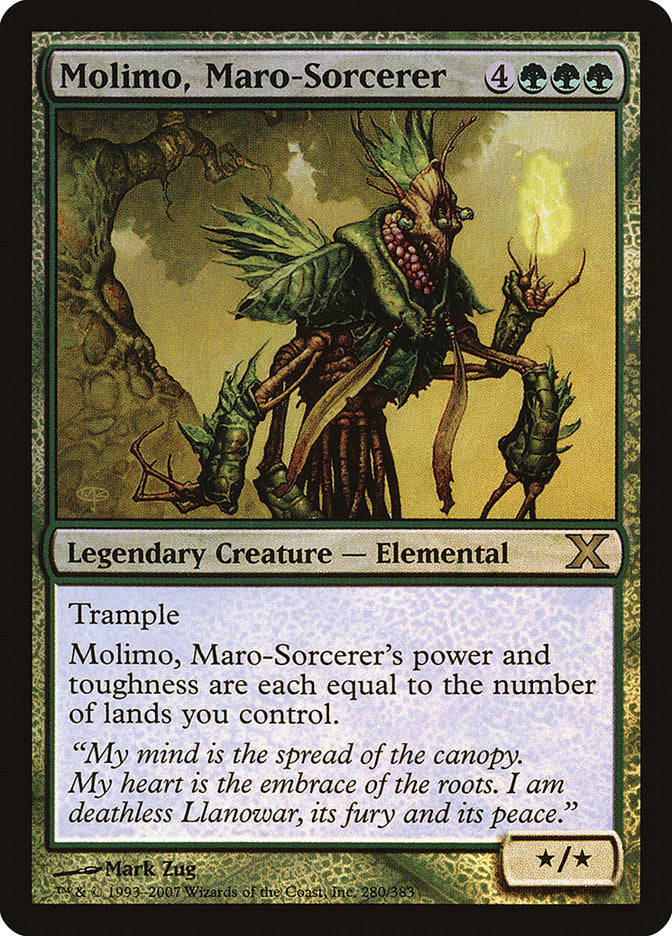 Molimo, Maro-Sorcerer (Premium Foil) [Tenth Edition] | Gear Gaming Fayetteville