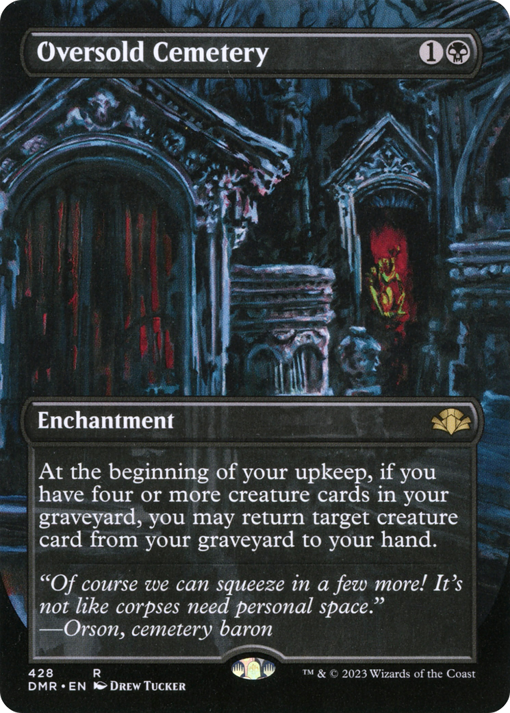 Oversold Cemetery (Borderless Alternate Art) [Dominaria Remastered] | Gear Gaming Fayetteville