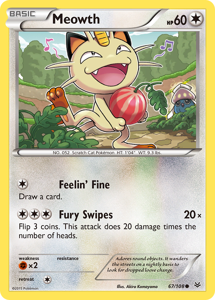 Meowth (67/108) [XY: Roaring Skies] | Gear Gaming Fayetteville