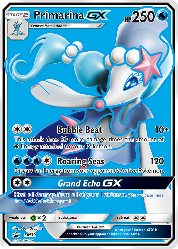 Primarina GX (SM39) [Sun & Moon: Black Star Promos] | Gear Gaming Fayetteville