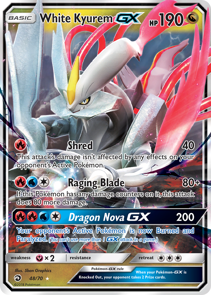 White Kyurem GX (48/70) [Sun & Moon: Dragon Majesty] | Gear Gaming Fayetteville