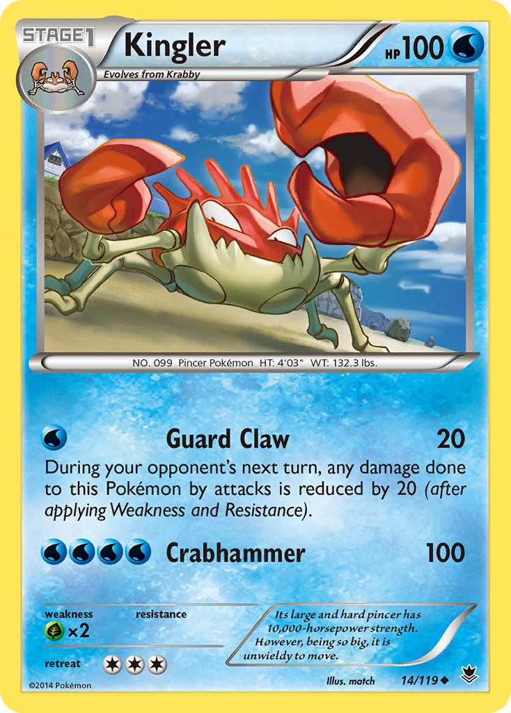 Kingler (14/119) [XY: Phantom Forces] | Gear Gaming Fayetteville