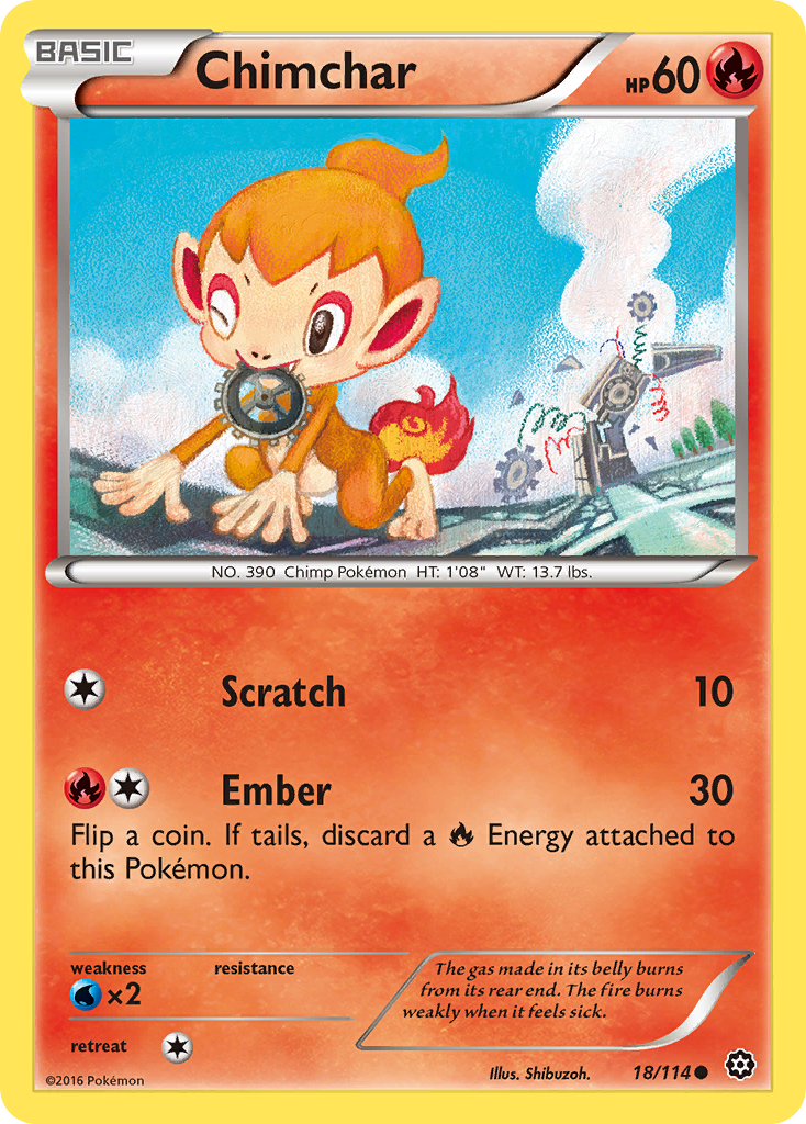 Chimchar (18/114) [XY: Steam Siege] | Gear Gaming Fayetteville