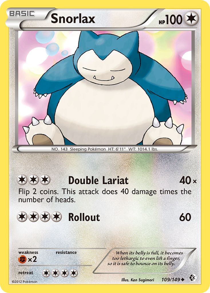 Snorlax (109/149) [Black & White: Boundaries Crossed] | Gear Gaming Fayetteville