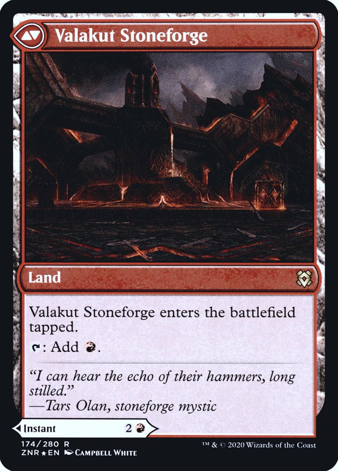 Valakut Awakening // Valakut Stoneforge [Zendikar Rising Prerelease Promos] | Gear Gaming Fayetteville