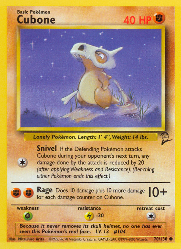 Cubone (70/130) [Base Set 2] | Gear Gaming Fayetteville