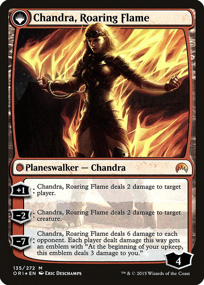 Chandra, Fire of Kaladesh // Chandra, Roaring Flame [Magic Origins Prerelease Promos] | Gear Gaming Fayetteville