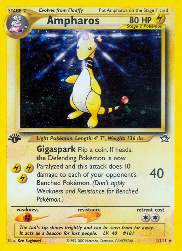 Ampharos (1/111) [Neo Genesis 1st Edition] | Gear Gaming Fayetteville